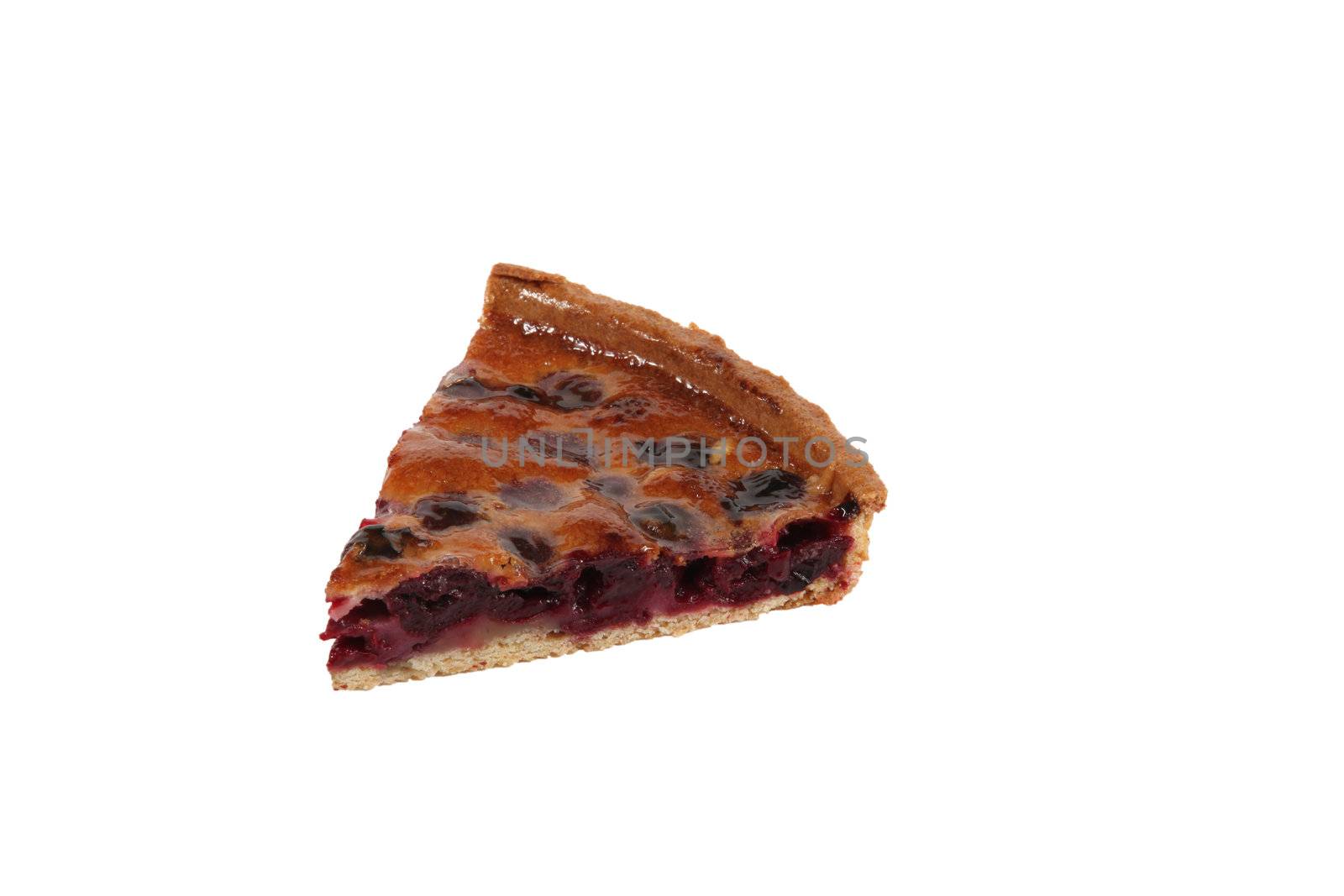 Slice of fruit pie