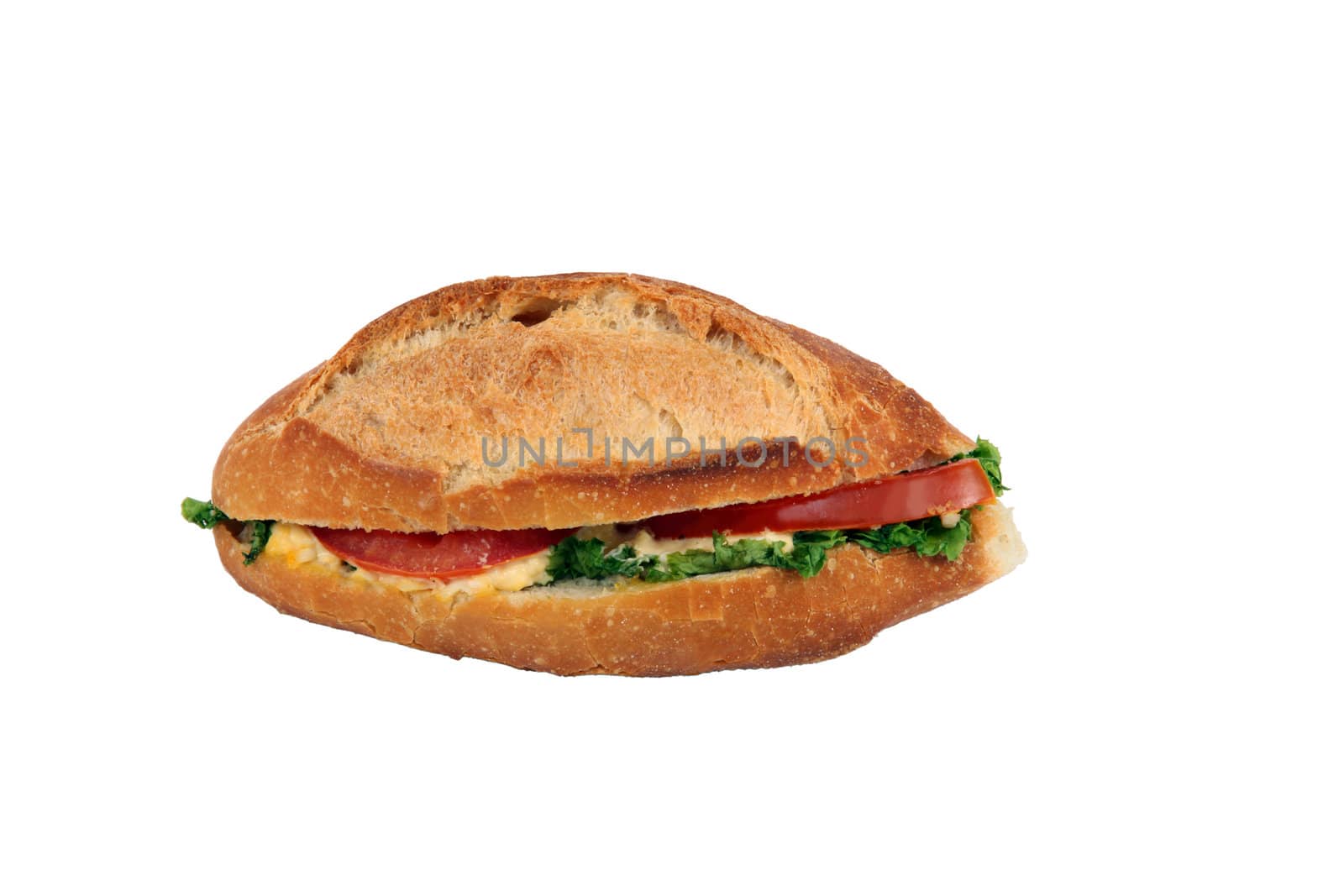 Sandwich on white background by phovoir
