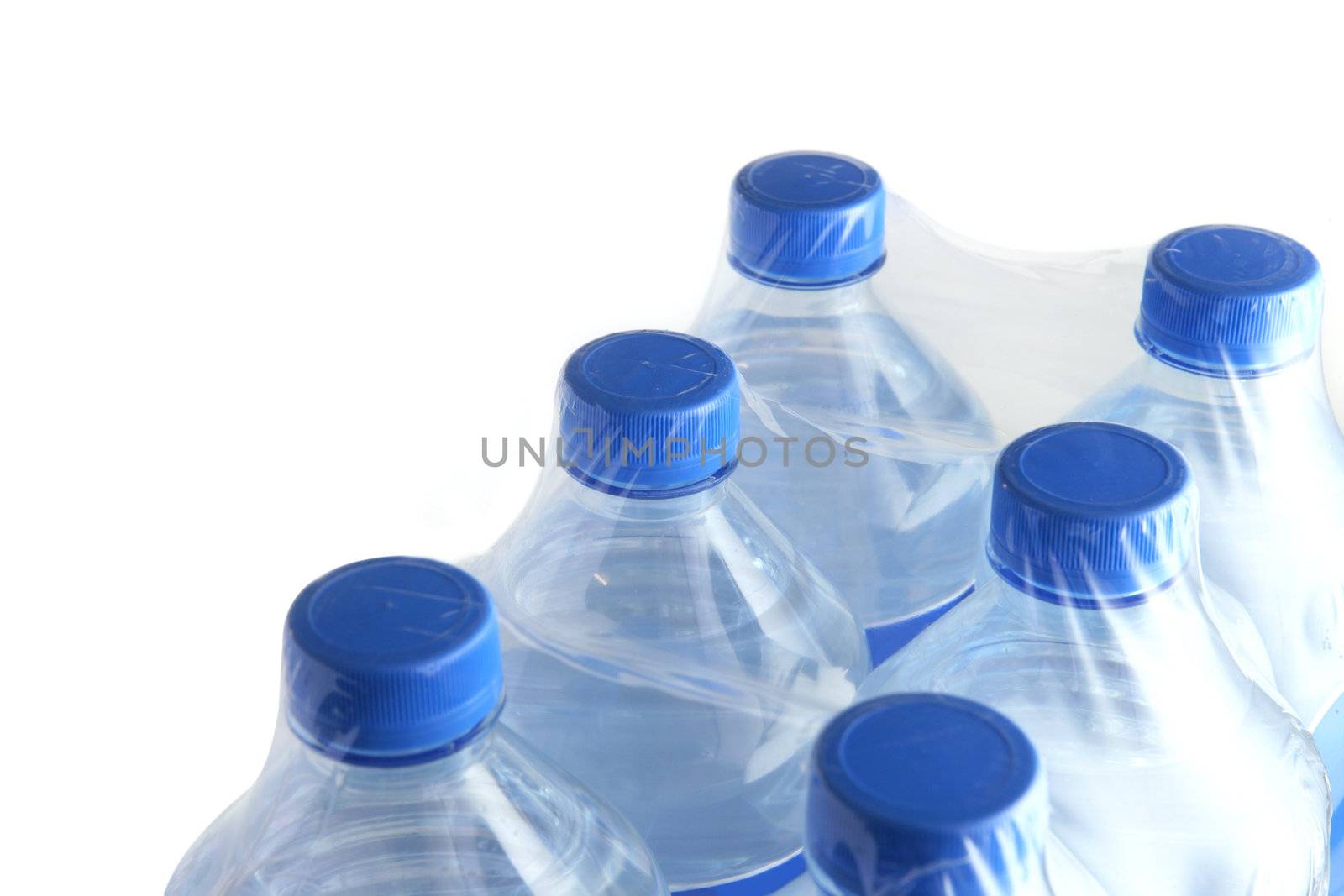 Six pack of water bottles