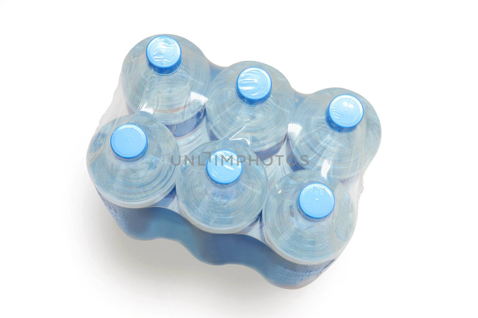 Six pack of mineral water