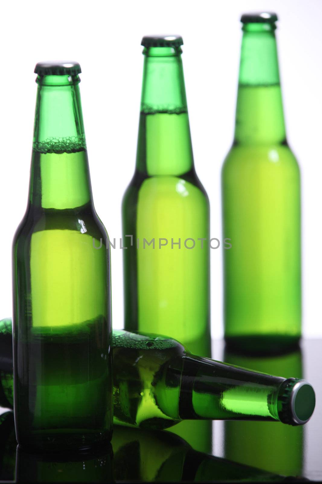 Three bottles of beer by phovoir