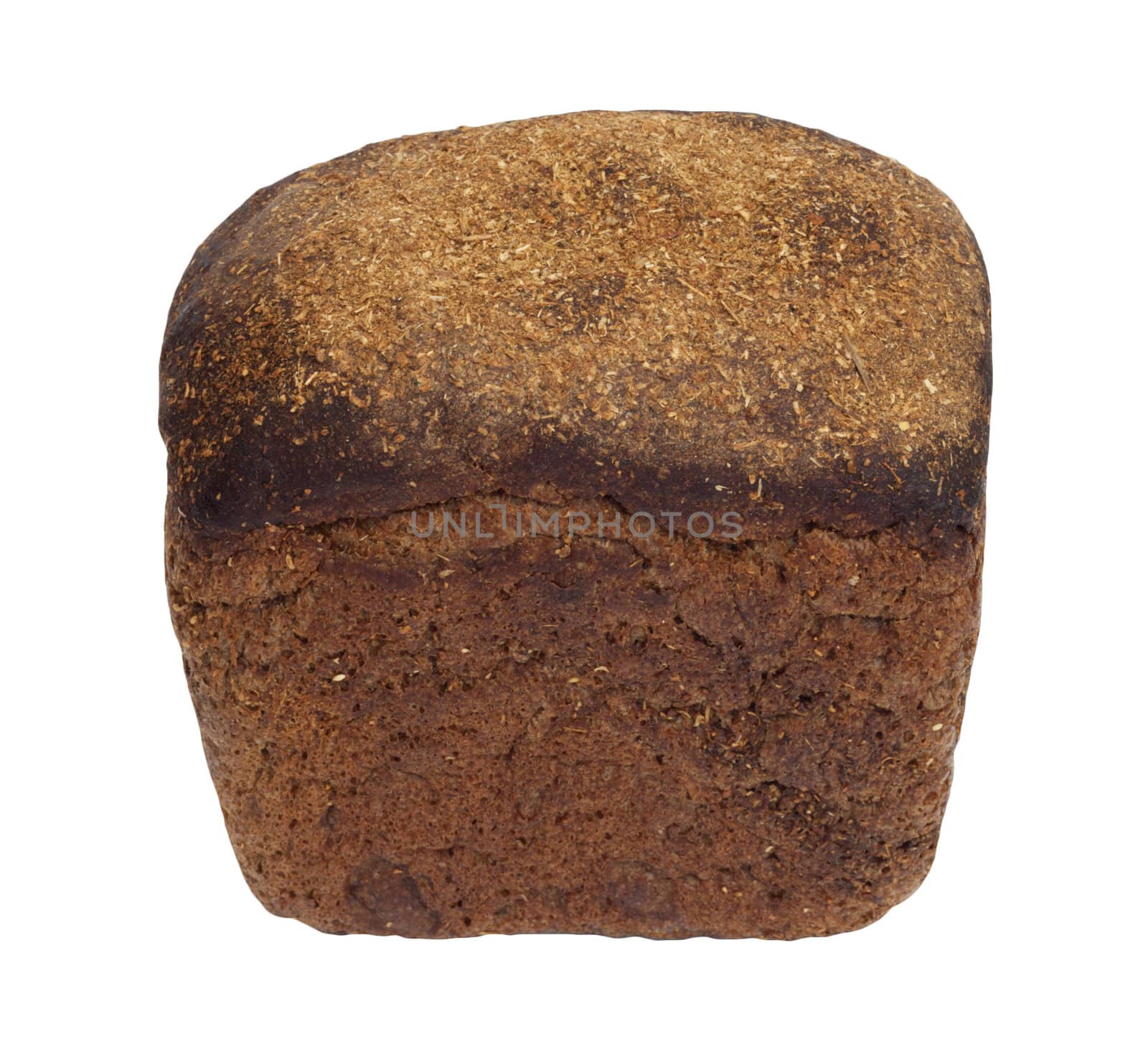 object on white - food black bread 