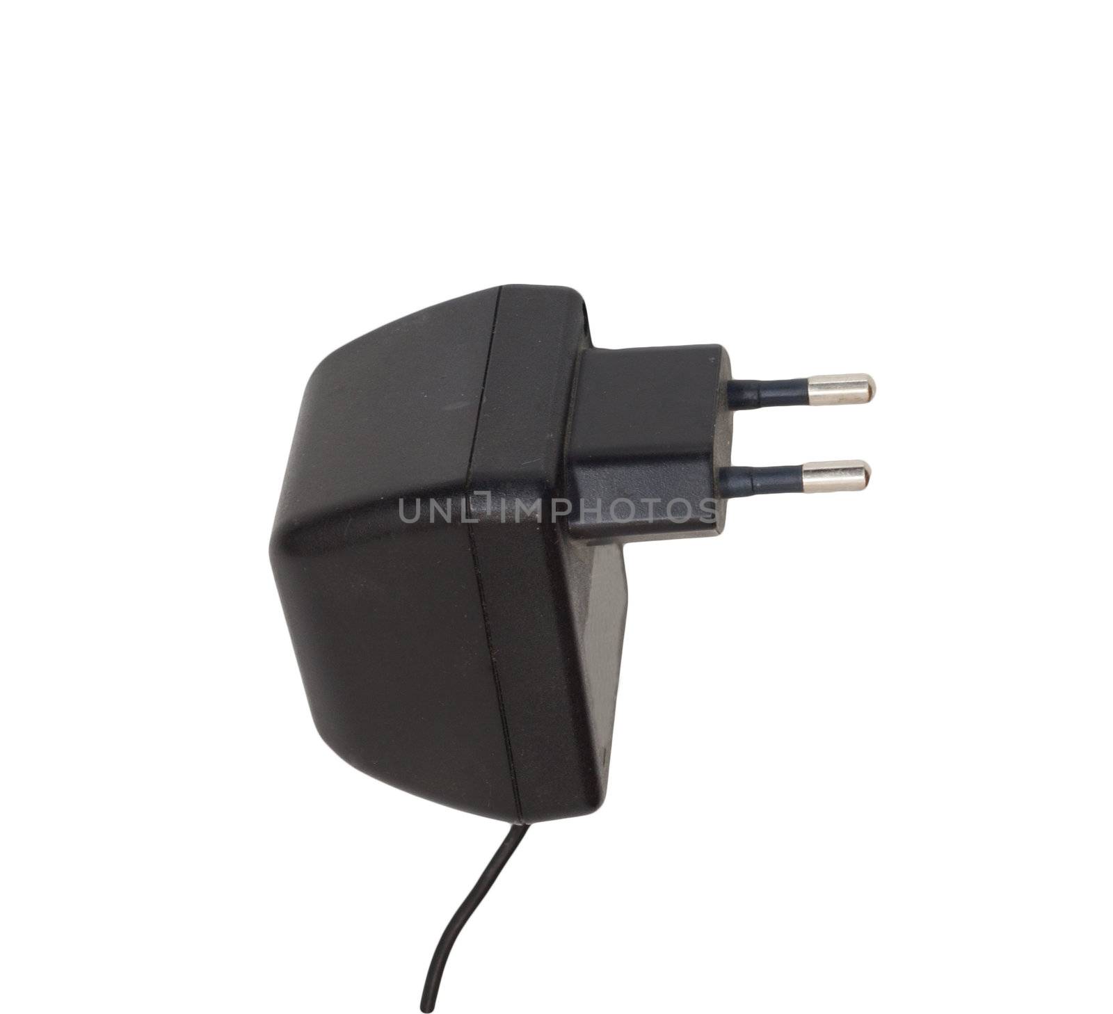 AC adapter isolated on white background 