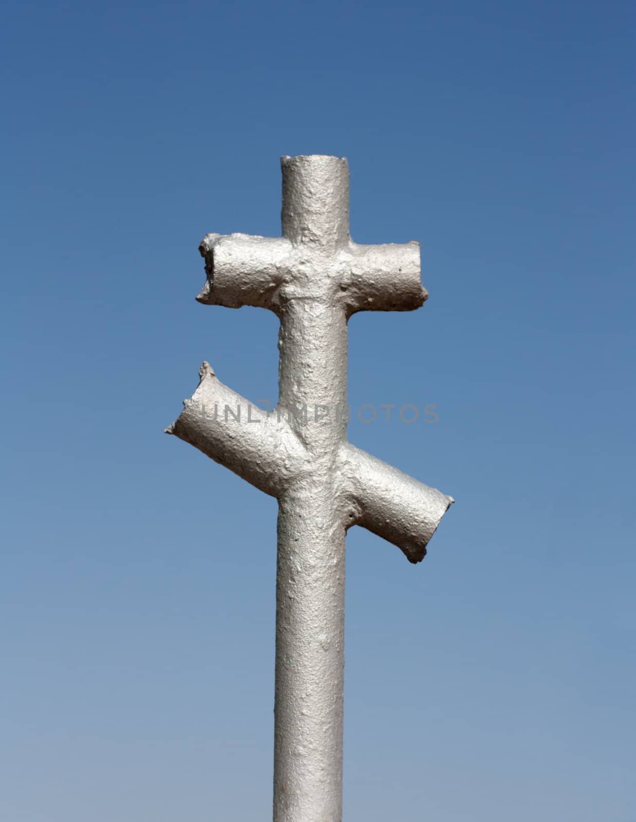 iron cross in the cemetery by schankz
