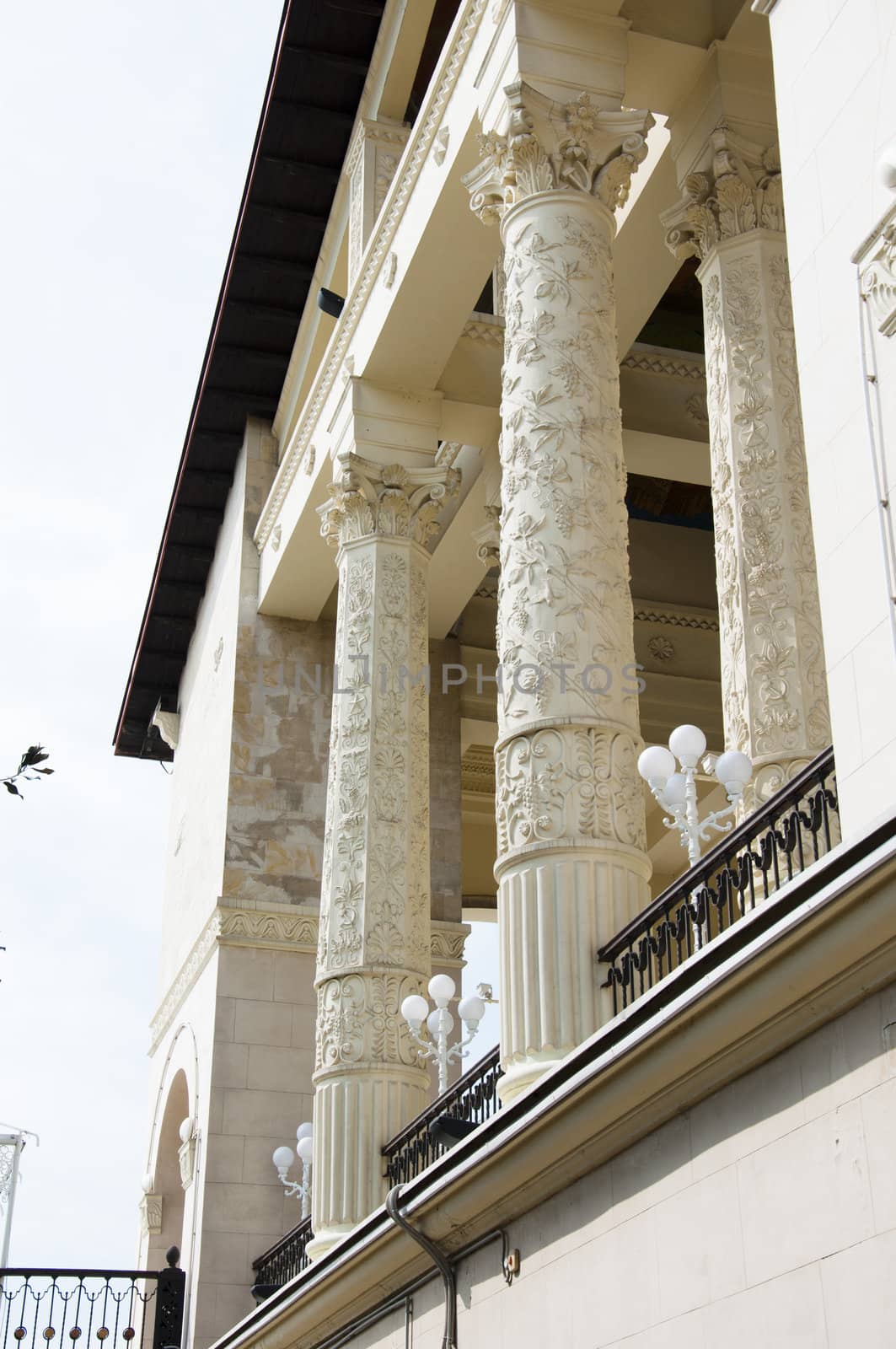 The building of the marine station in Sochi. The architectural monument built 50 years