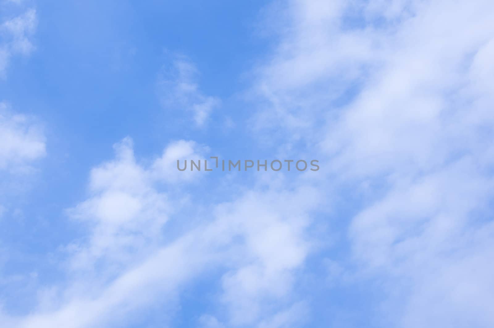 A beautiful spring sky with white clouds