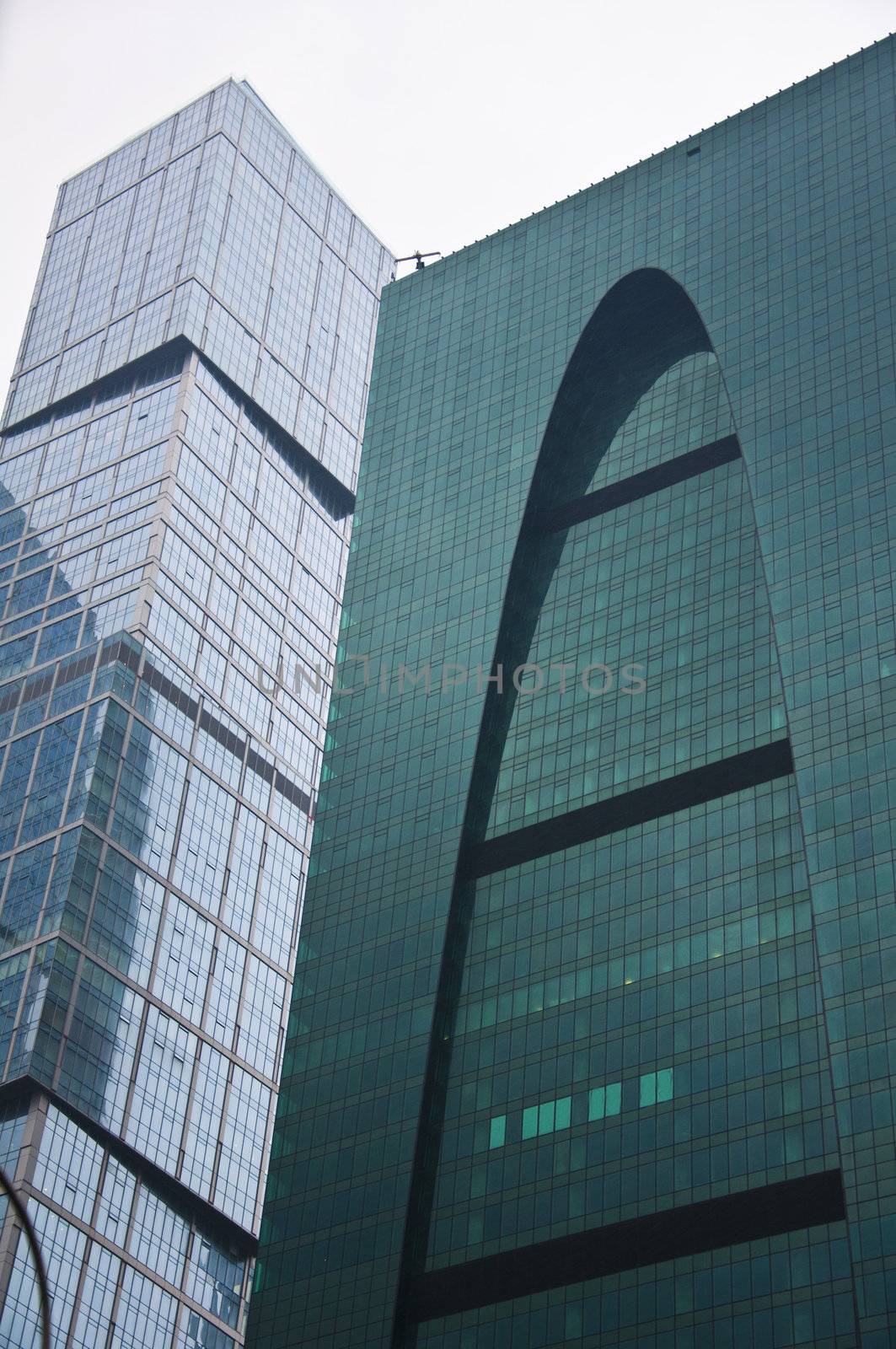 Modern Moscow International Business Center in the capital of Russia