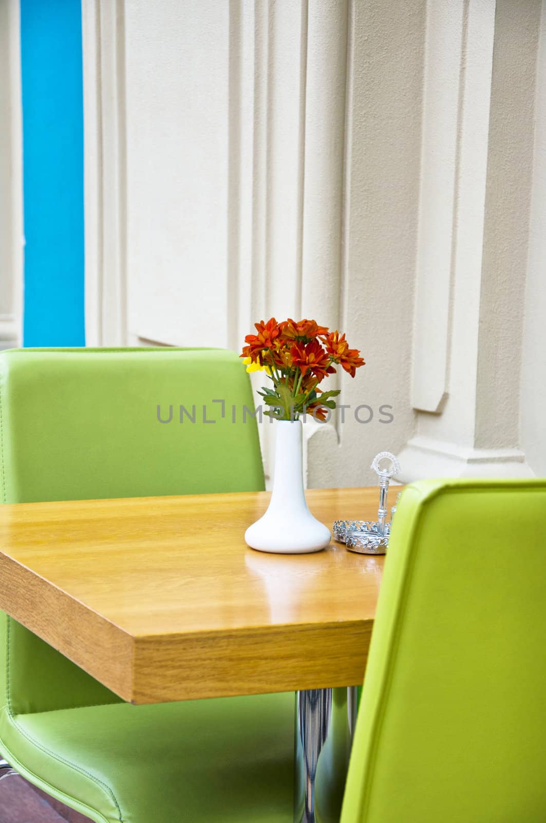 Table in a restaurant in Gosudarstvennij Universalnij Magazin