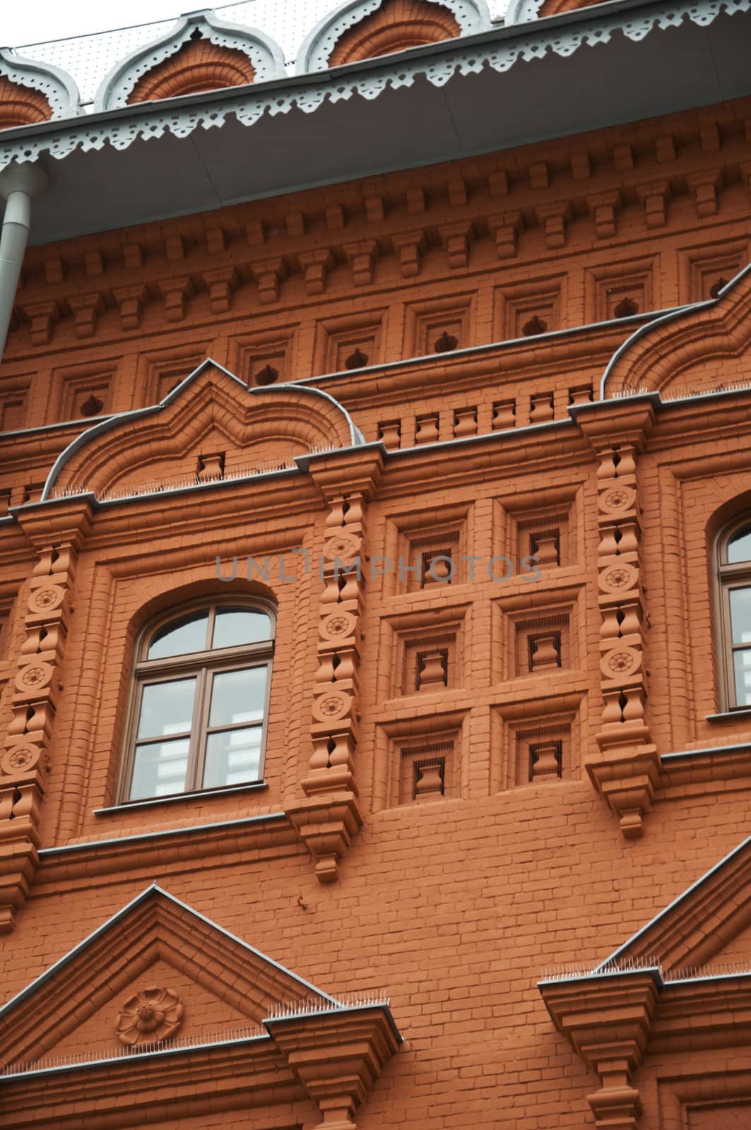The architectural monument built in Moscow, Russia