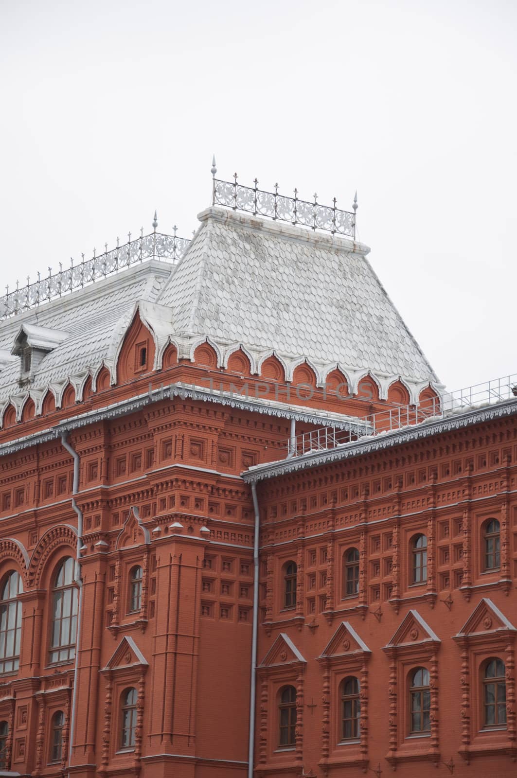 The architectural monument built in Moscow, Russia