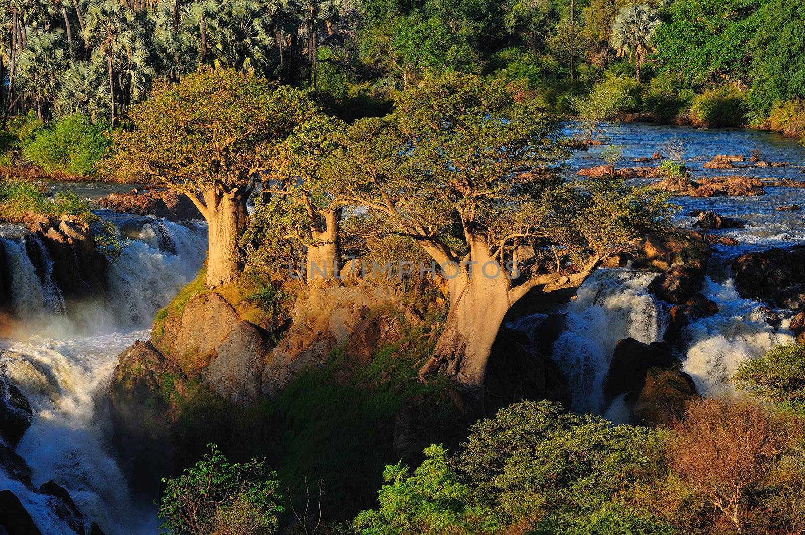 A small portion of the Epupa waterfalls, Namibia