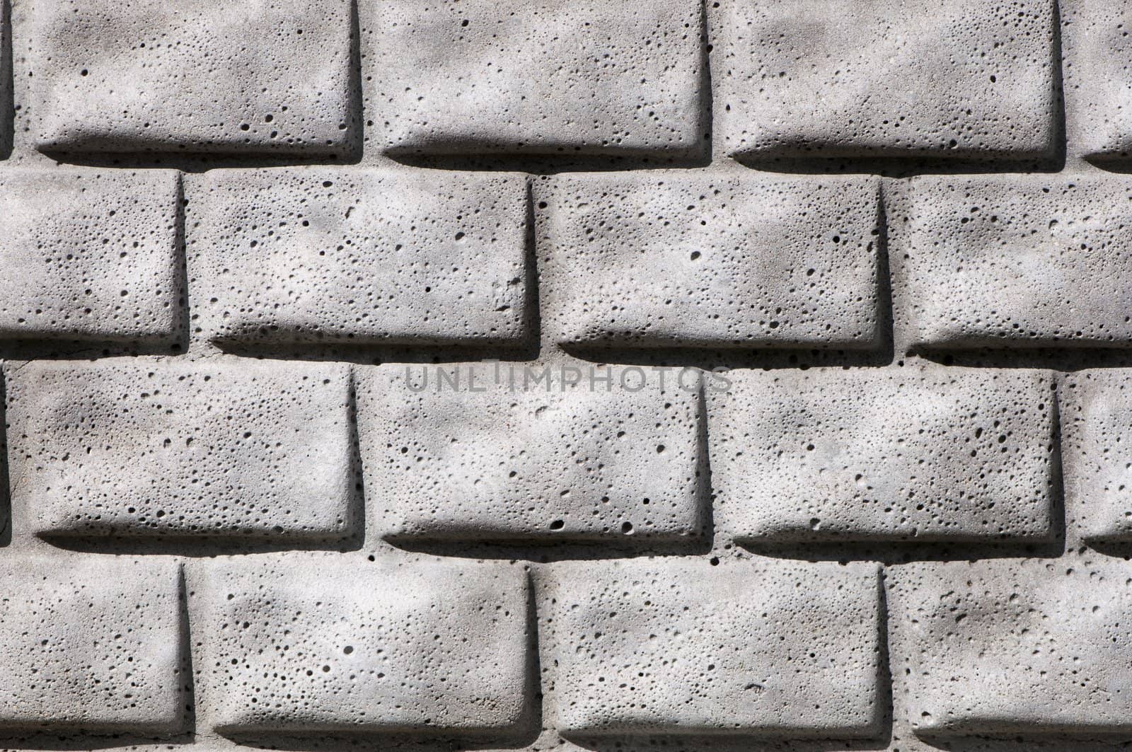 closeup of old, grey brick wall