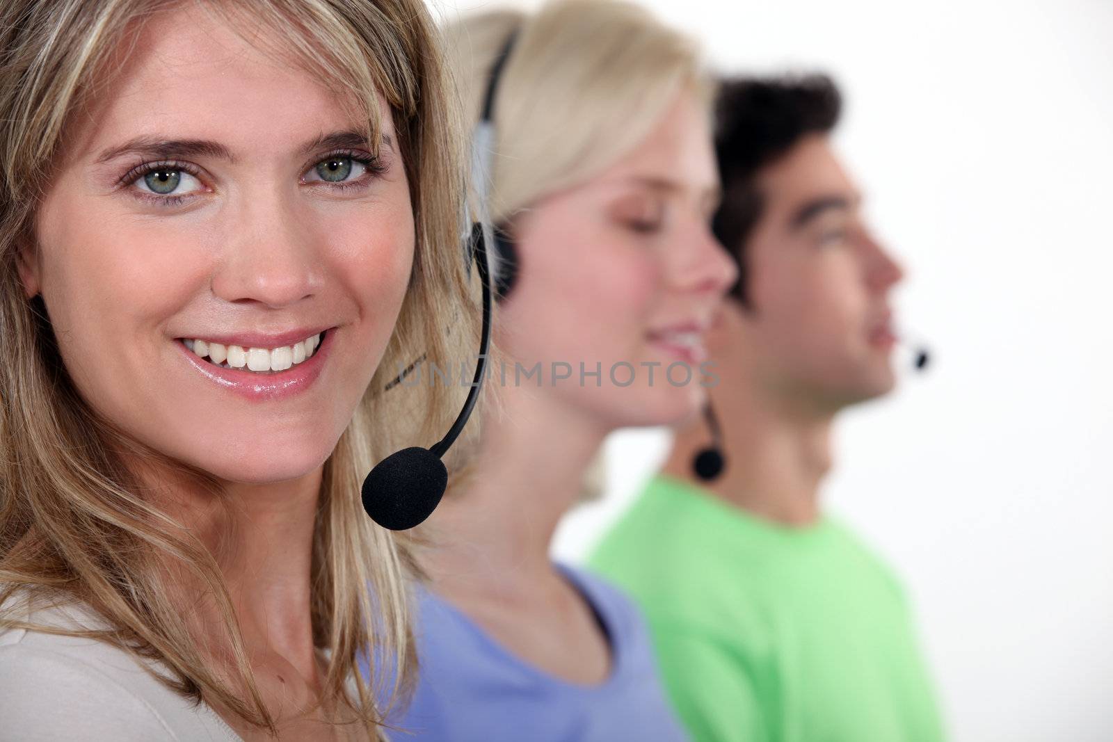 A customer service hotline. by phovoir