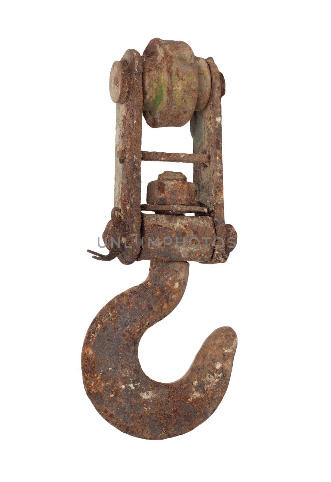 Rusty iron hook  by schankz