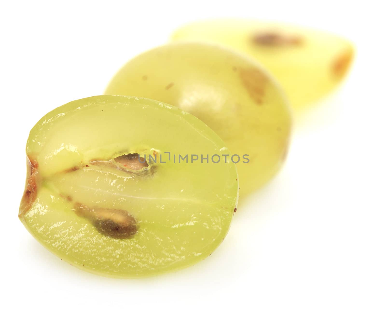 grapes in the section. close