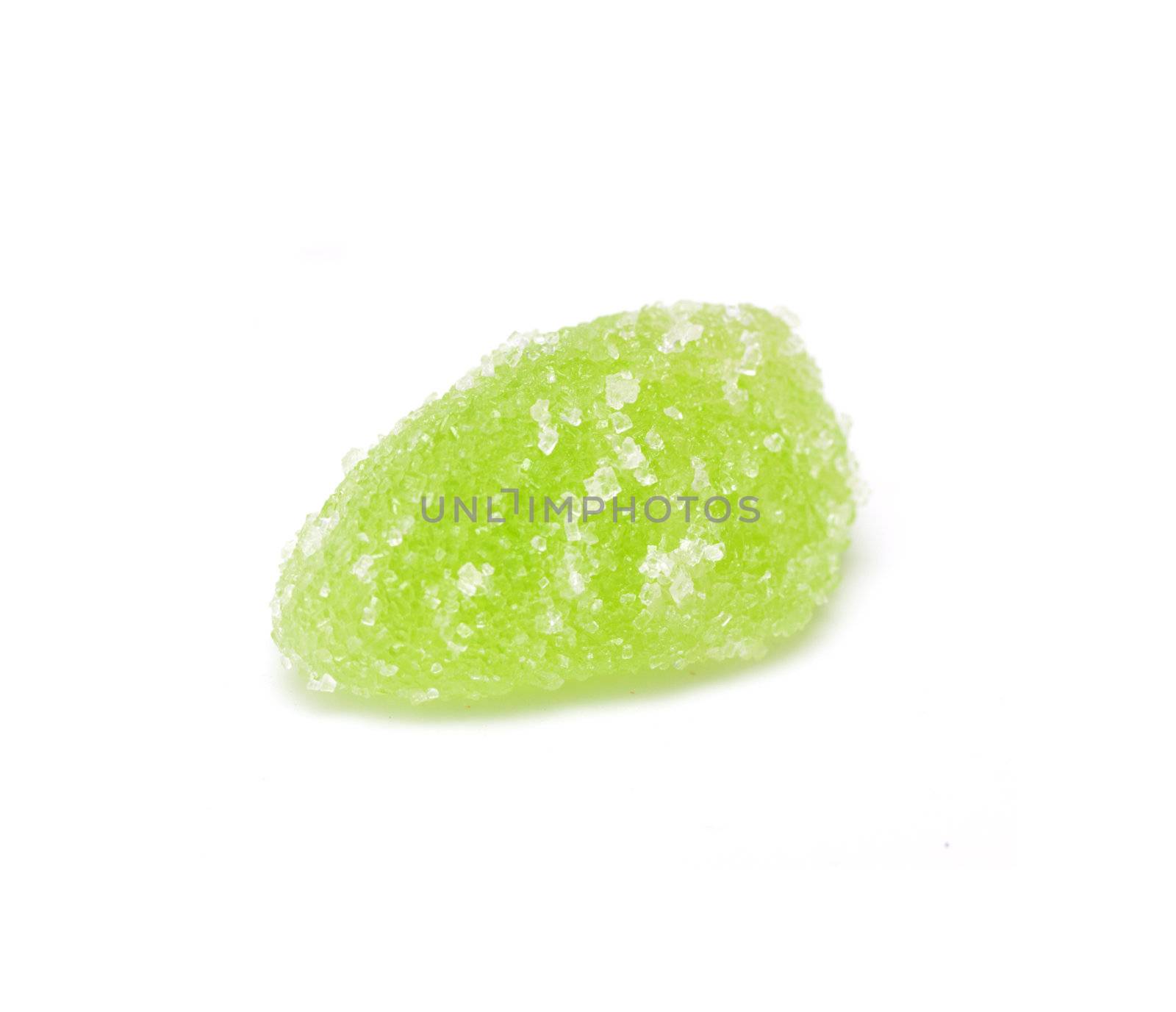 green jelly on white background  by schankz