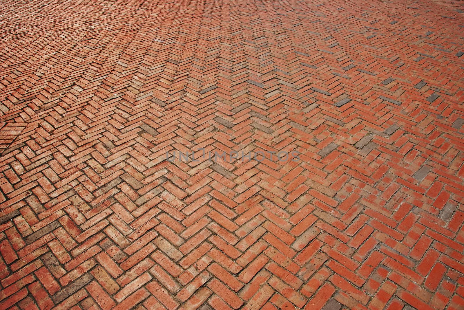 Bricks in herringbone design