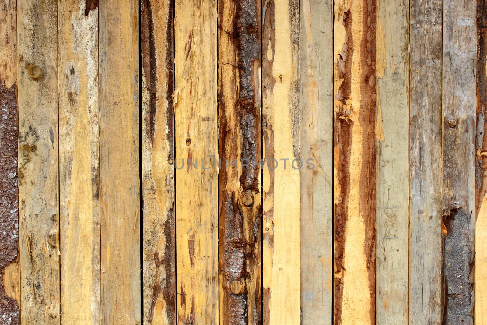 rough wooden texture at an improvised lodge in the mountains