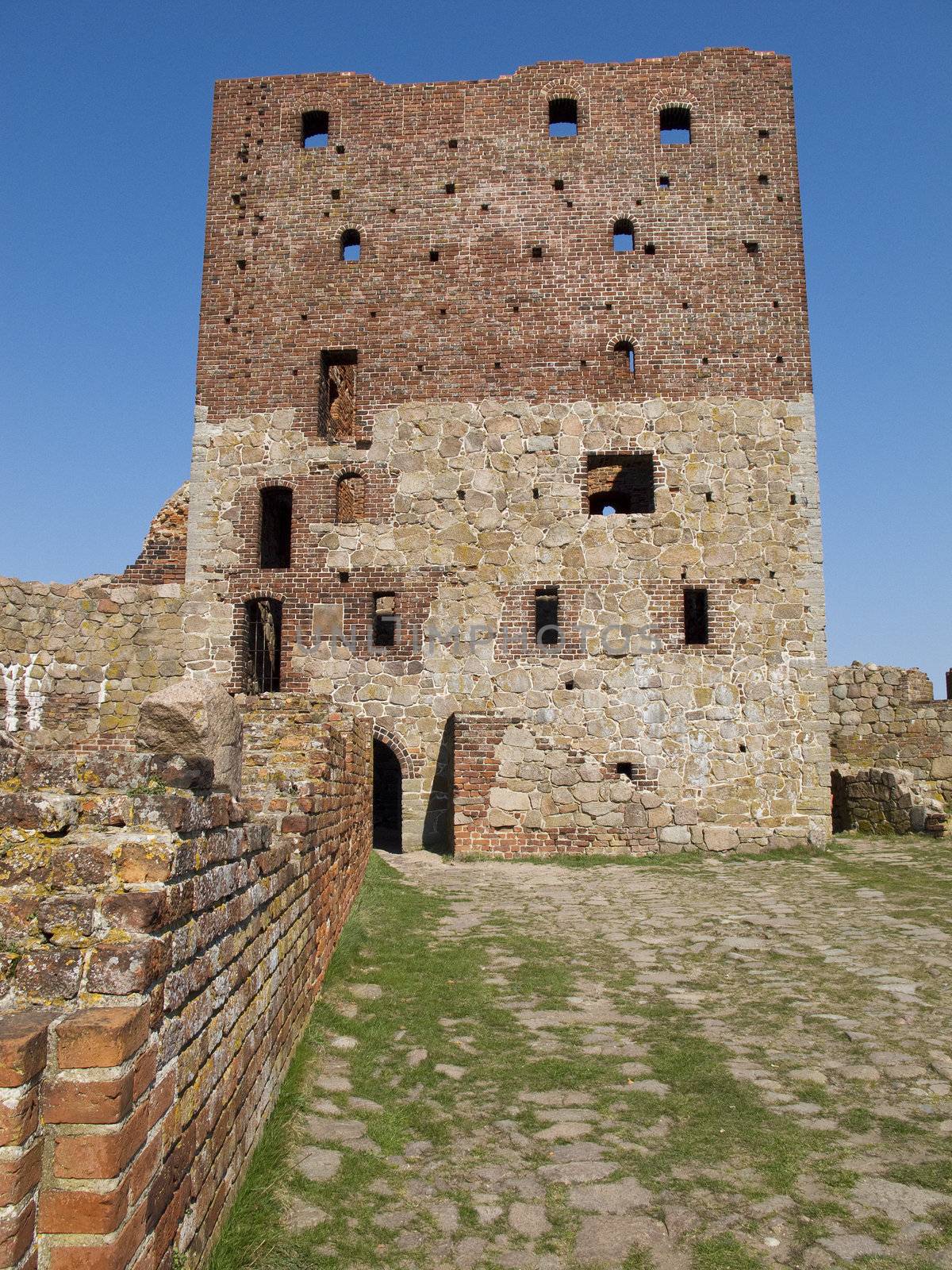 hammershus, northern europe's largest fortress on bornholm, denmark