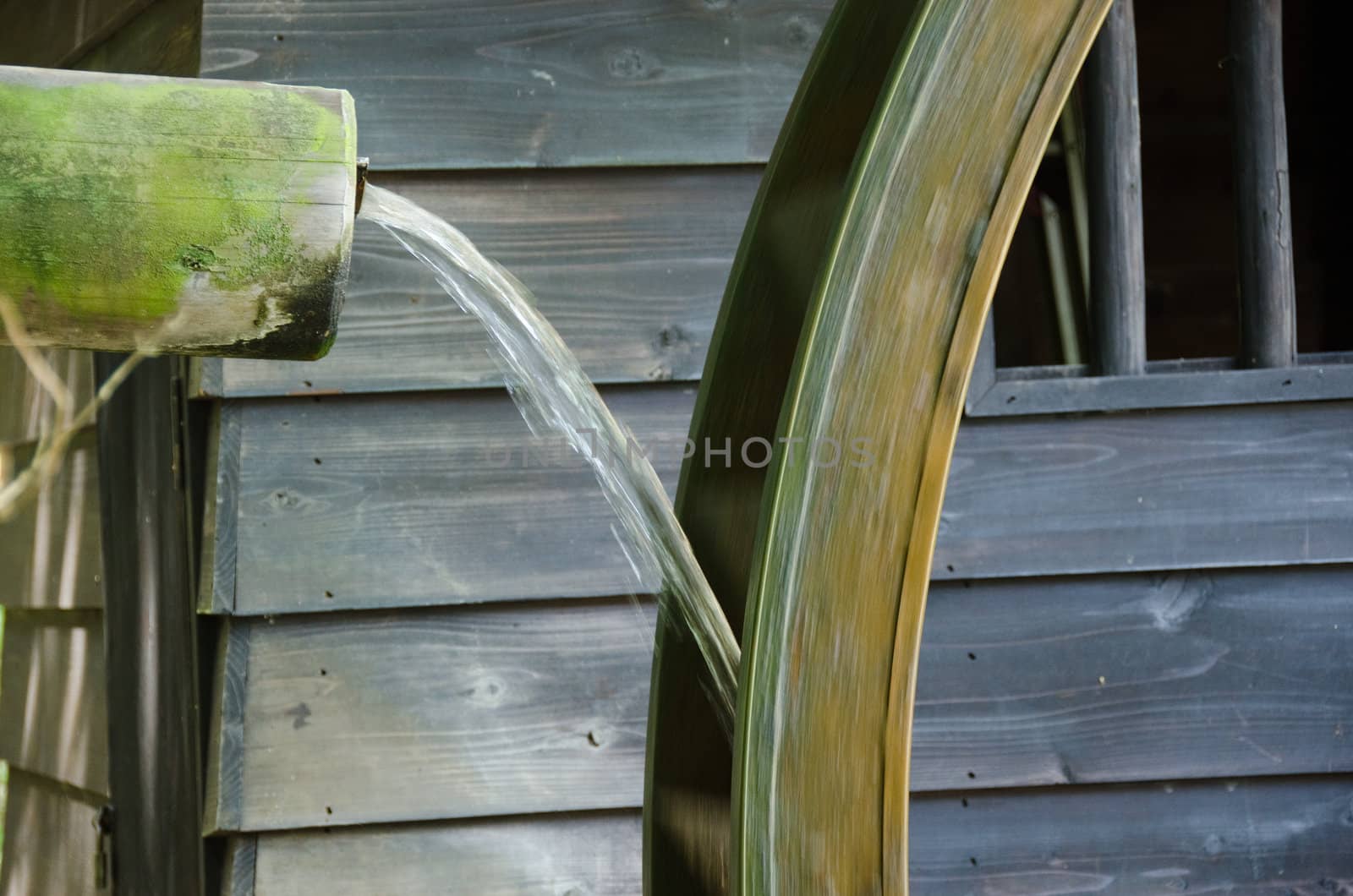 Detail of a small water mill by Arrxxx