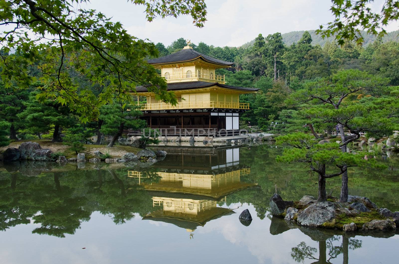 Kinkakuji Temple or The Golden Pavilion in Kyoto - Japan