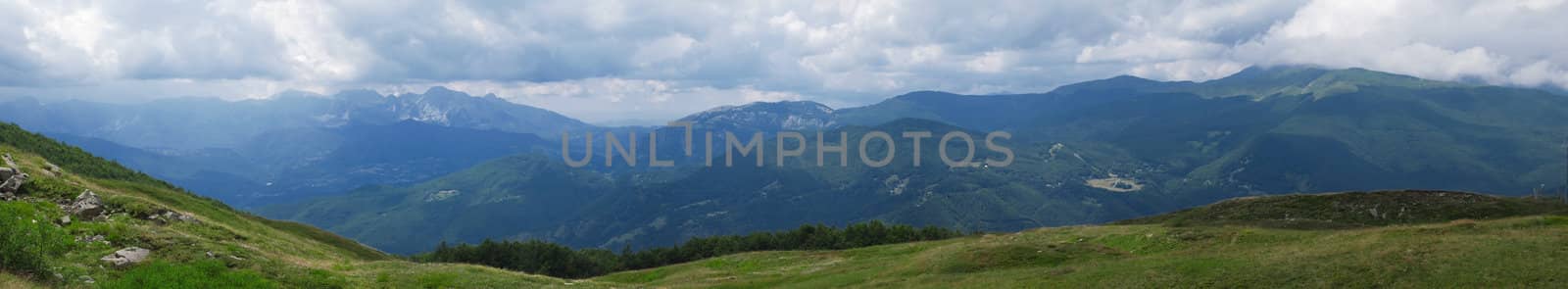 panorama of the dolomites alps by Arrxxx