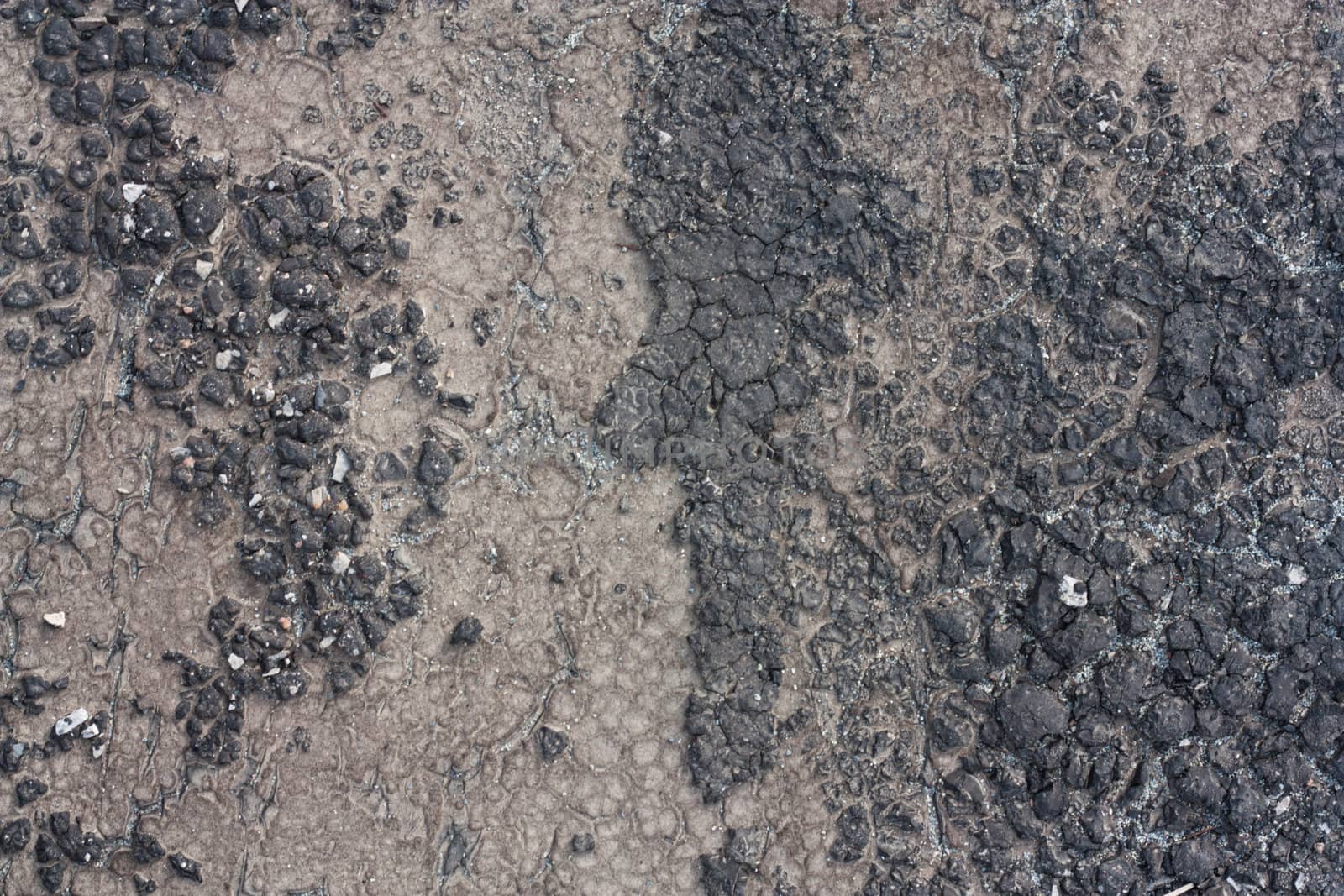 old roofing material close-up 