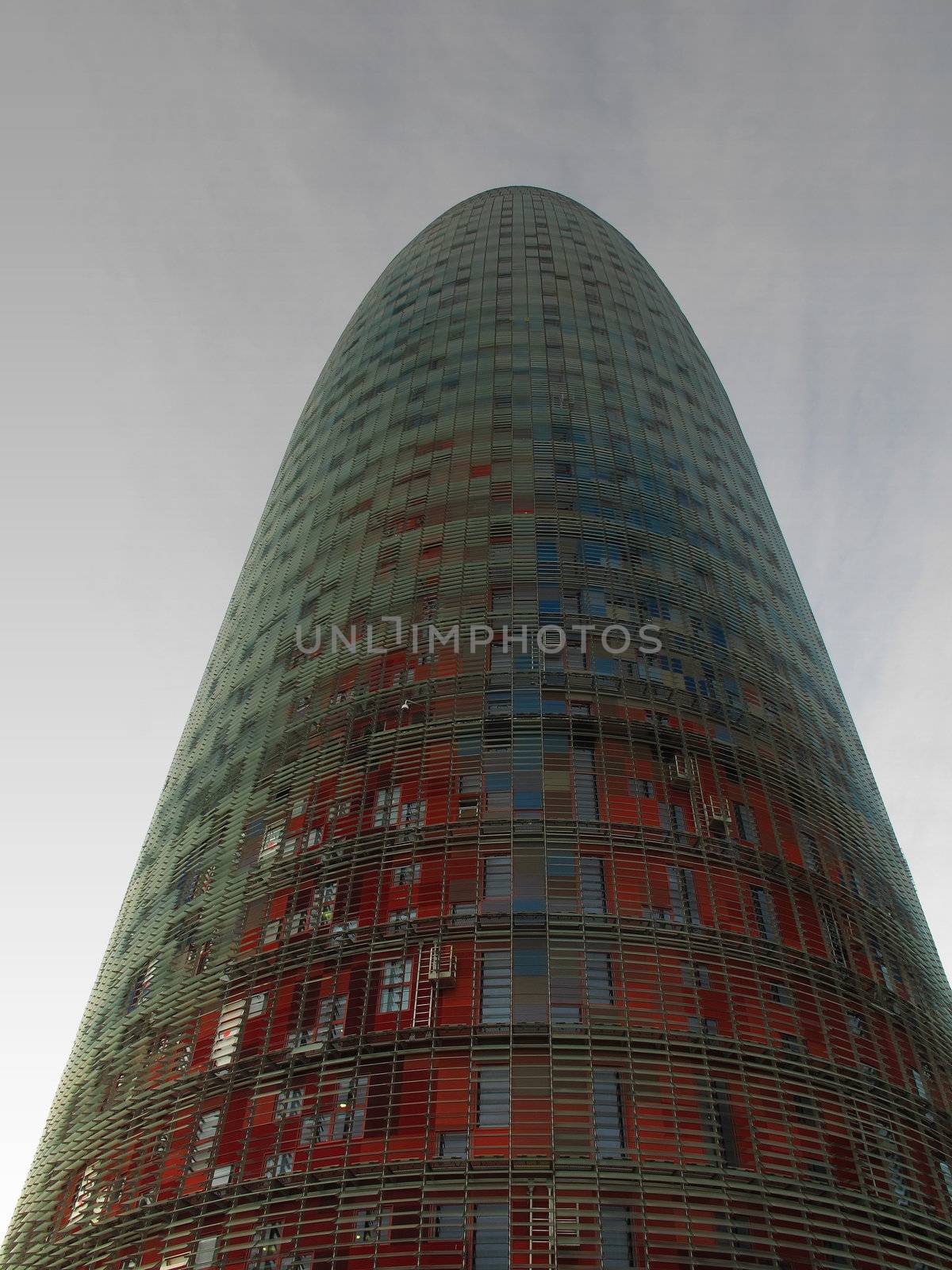 Barcelona, Spain, 2009: Torre agbar famous tourist site