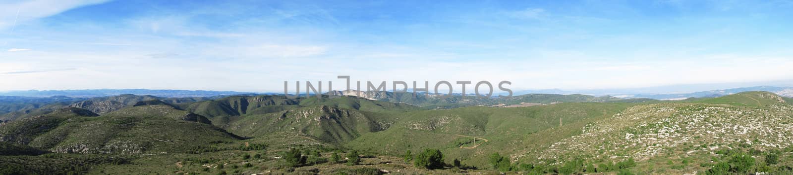 Panorama mediterranean mountains by Arrxxx