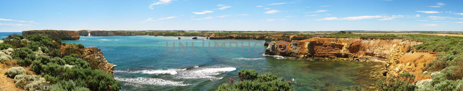 panorama of the south coast of australia