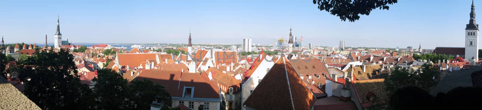 Panorama view of Tallin, the capital of Estonia