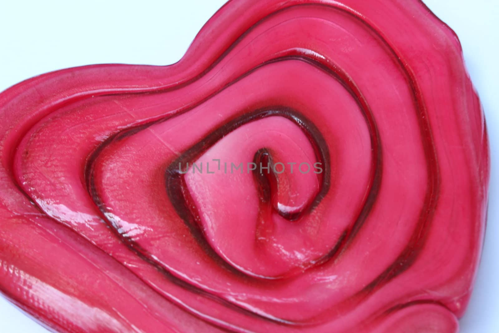 fine image of red sweet caramel heart