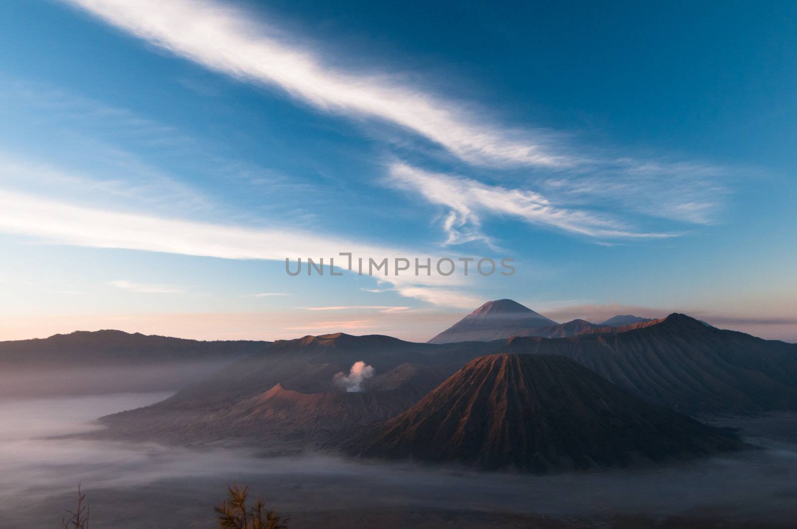 Gunung Bromo Volcano on Java Island in Indonesia