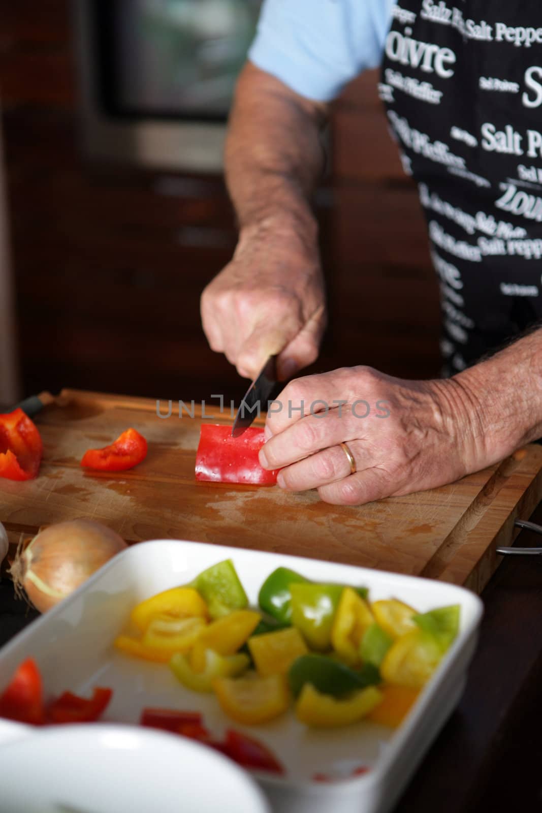 Preparing peppers by phovoir