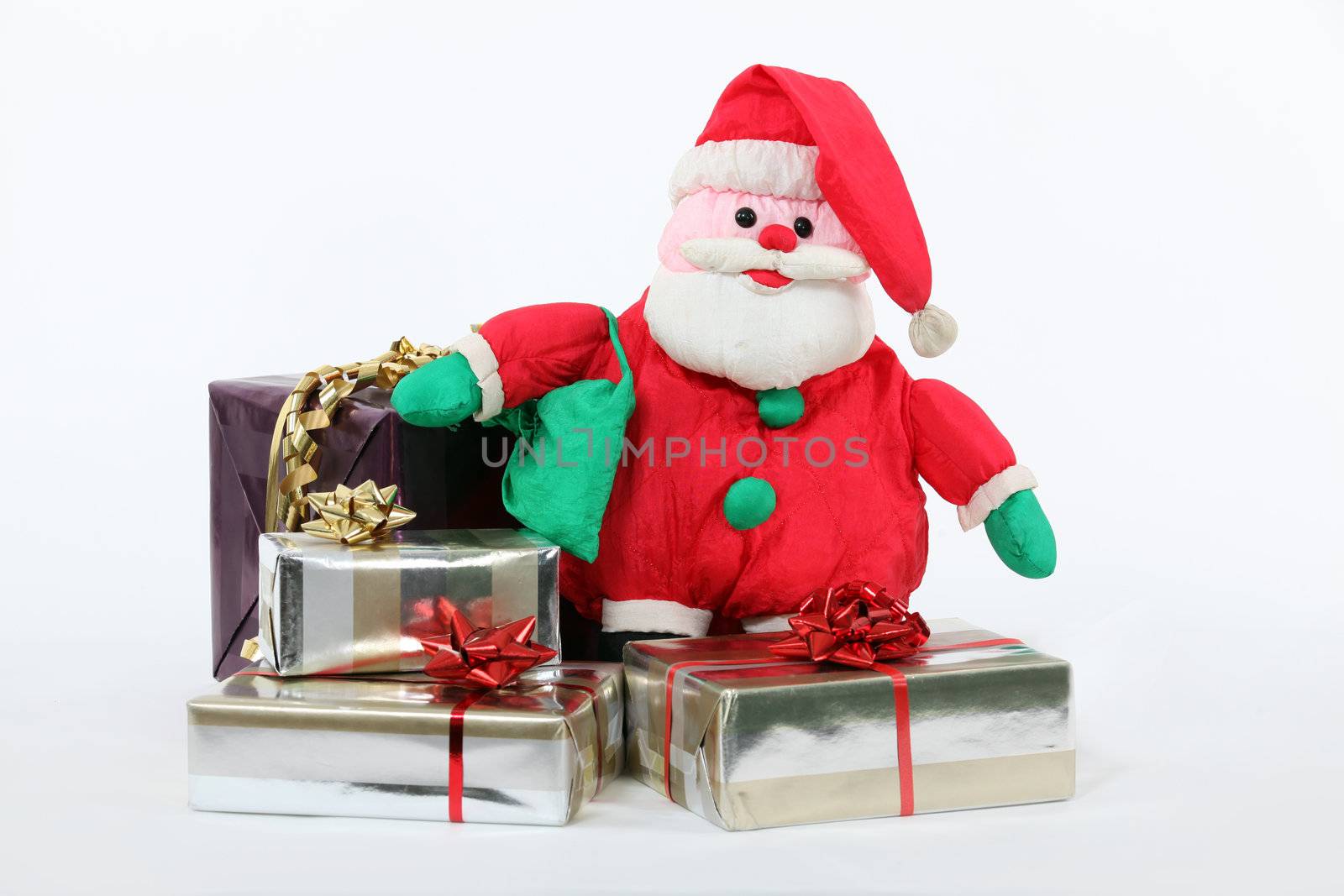 Santa Claus with gifts by phovoir