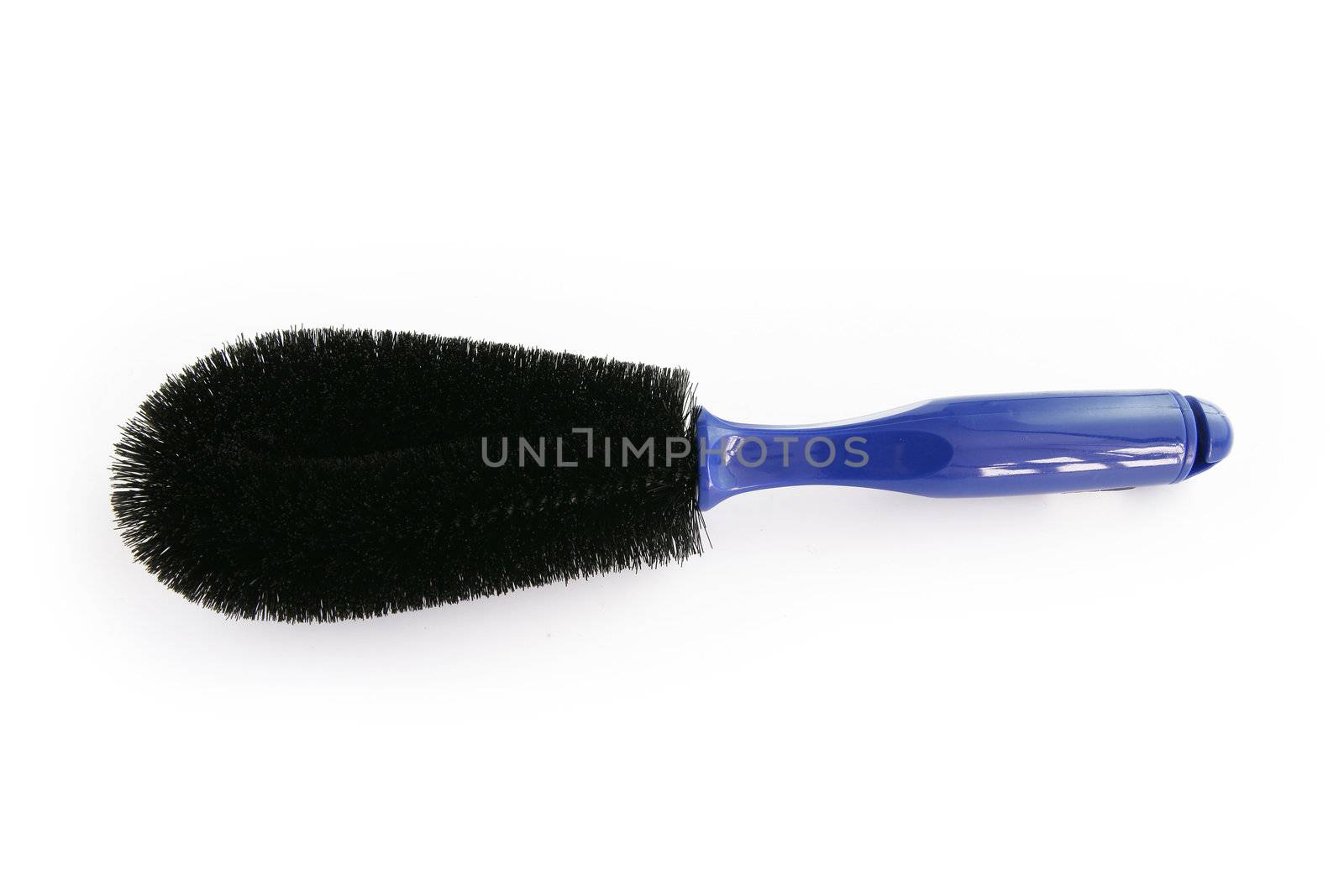 Blue hair brush