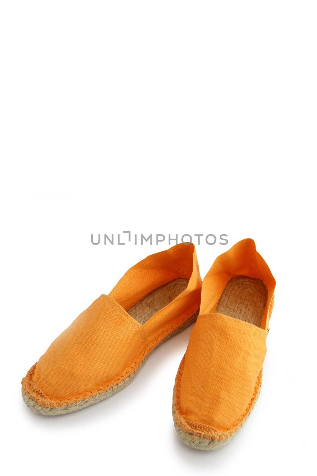 Orange espadrilles by phovoir