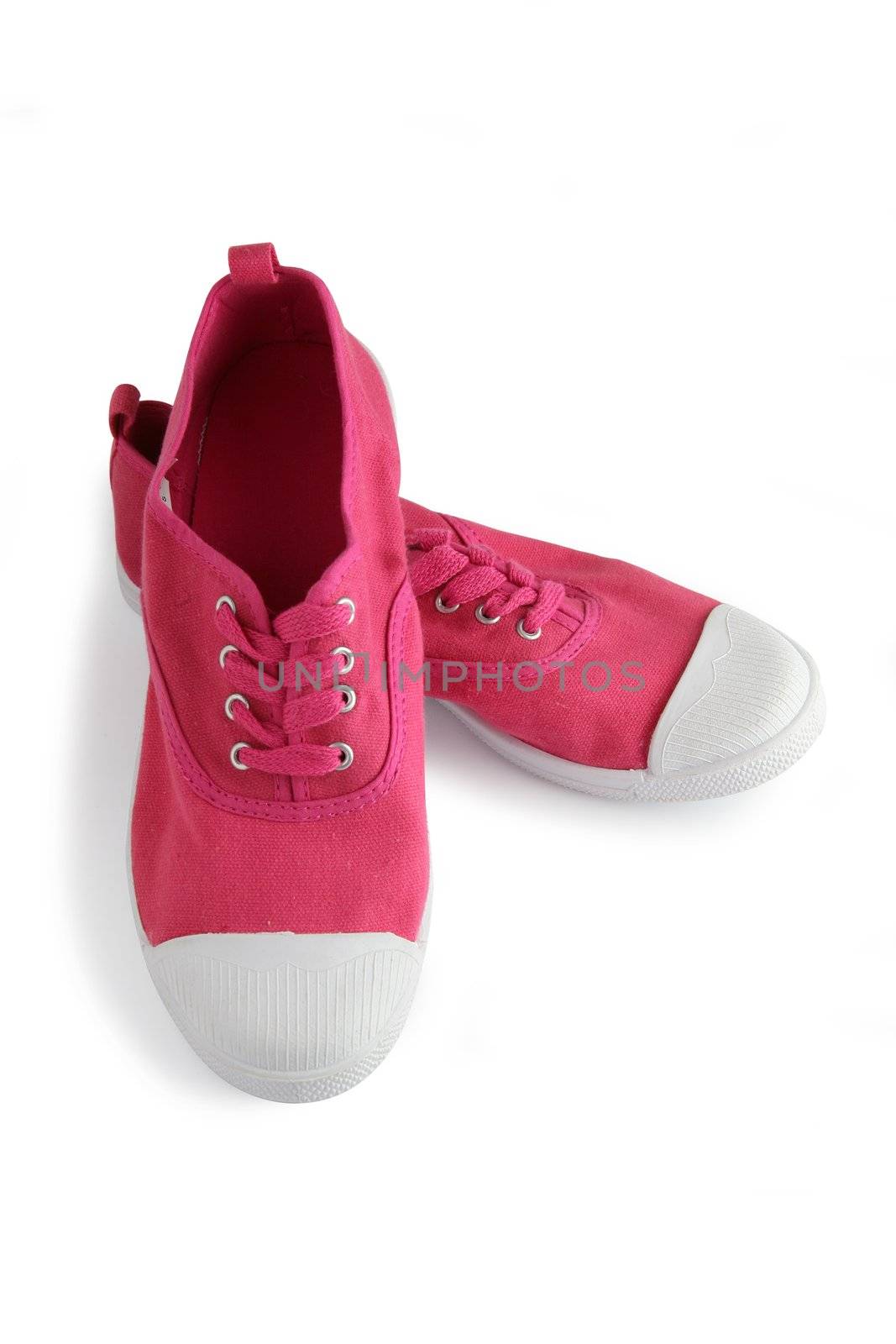 Pink tennis shoes by phovoir