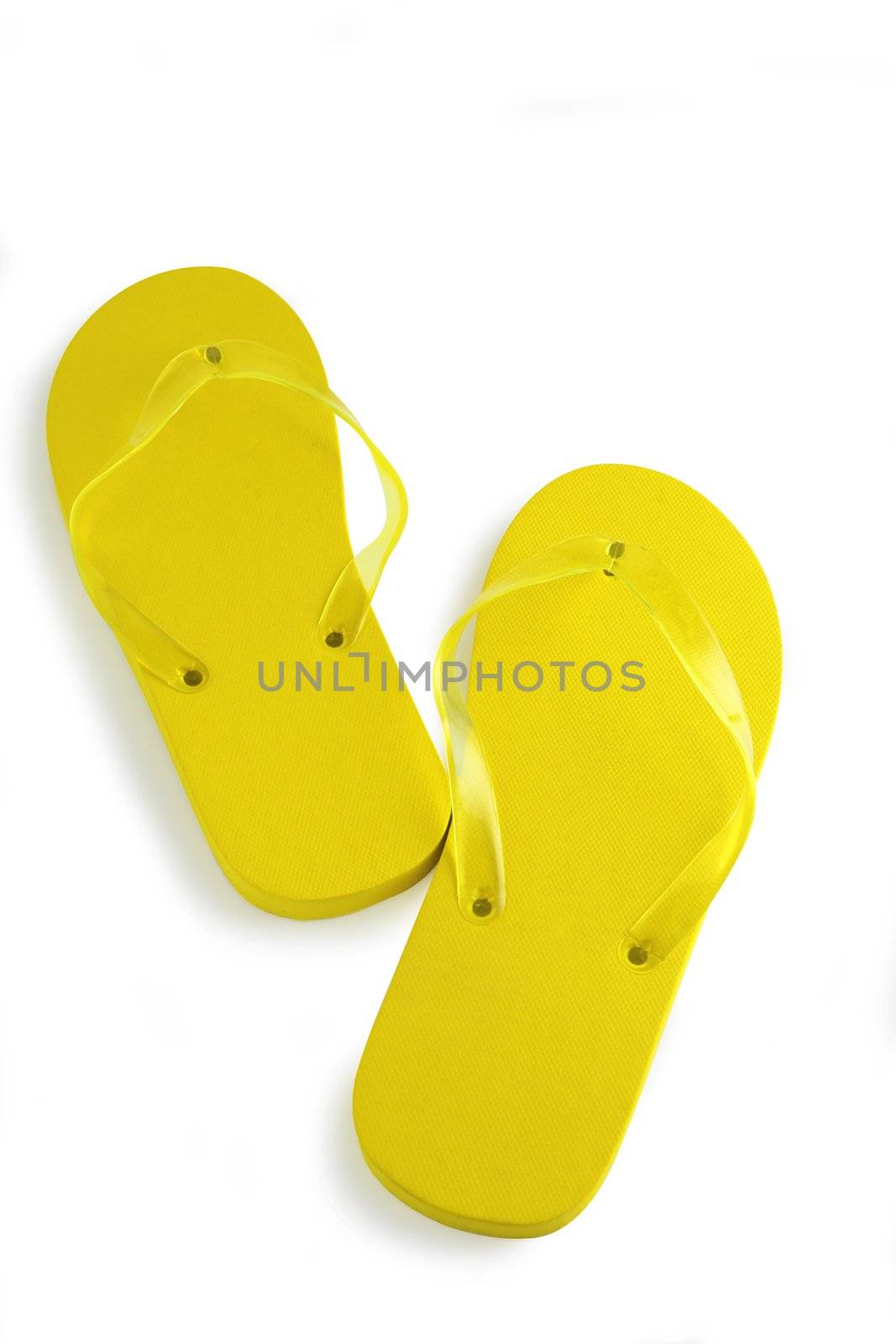 Yellow flip-flops by phovoir