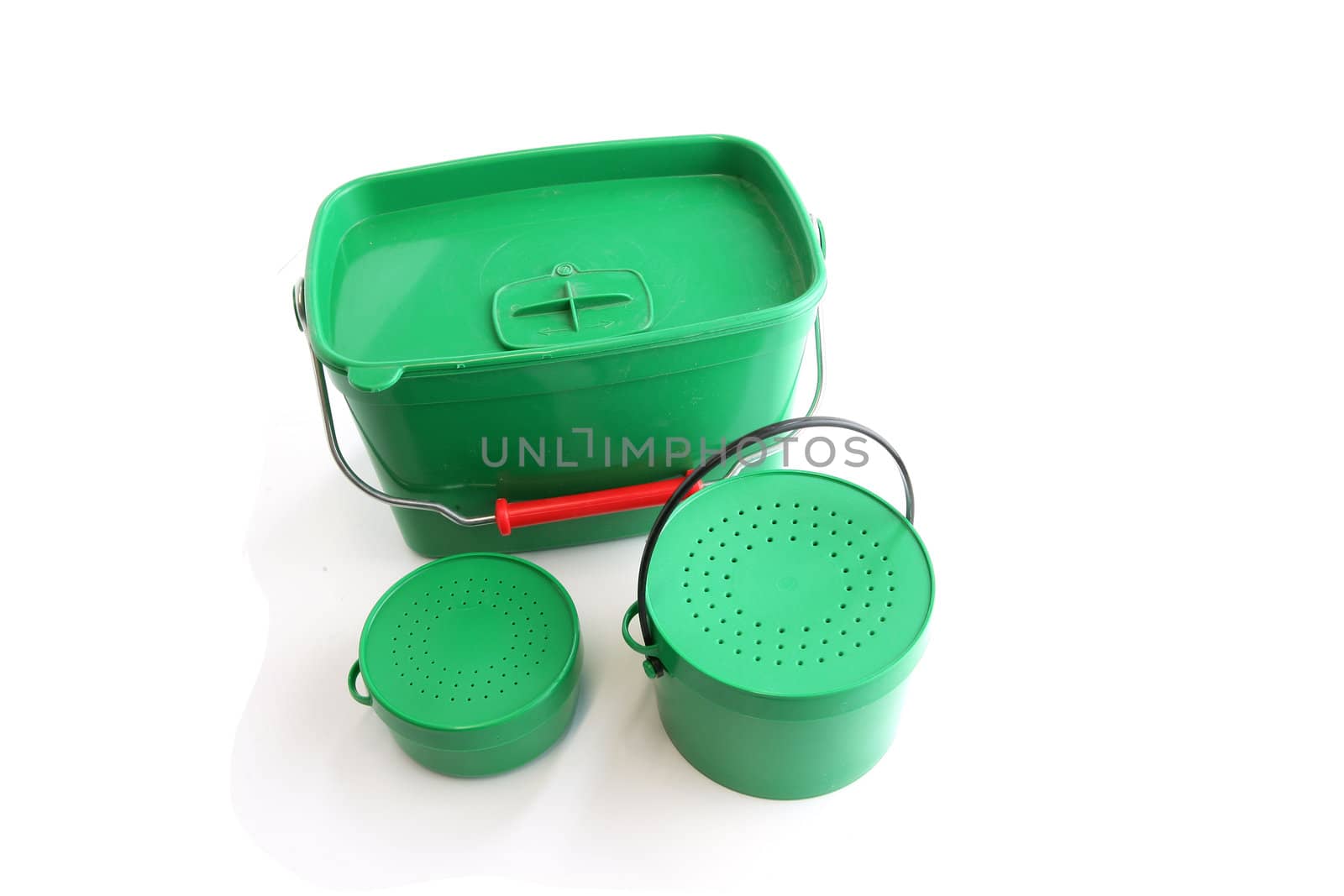 Three green buckets by phovoir