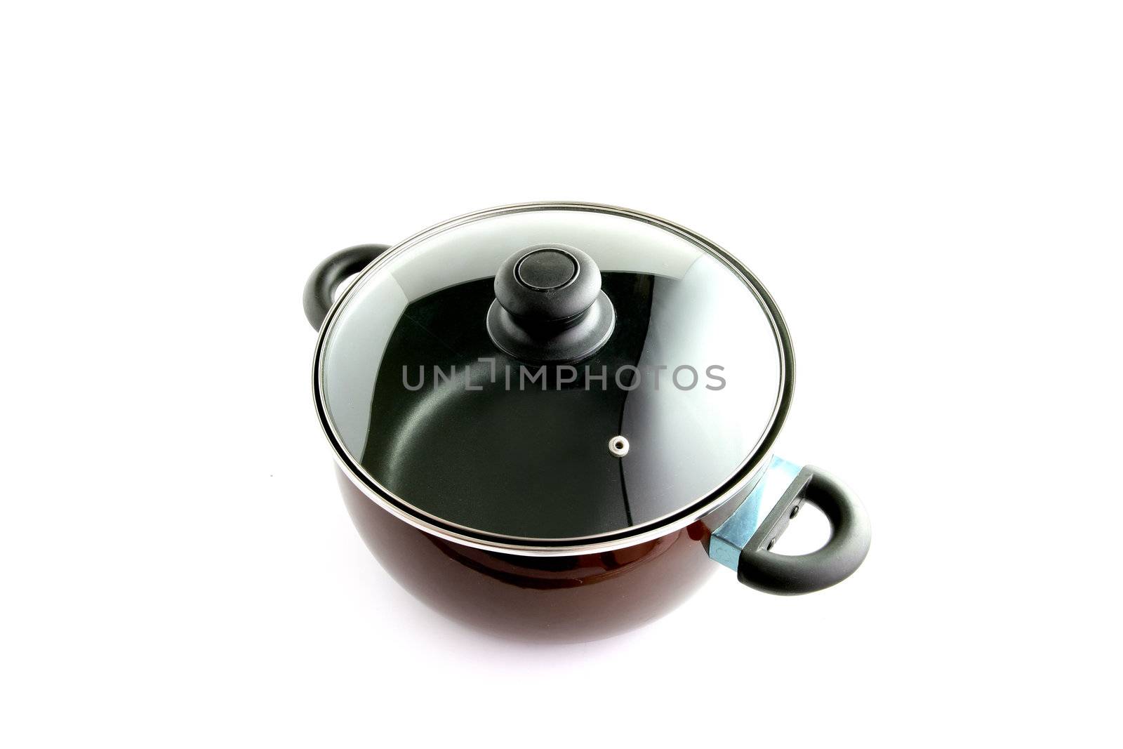 Large pan with glass lid