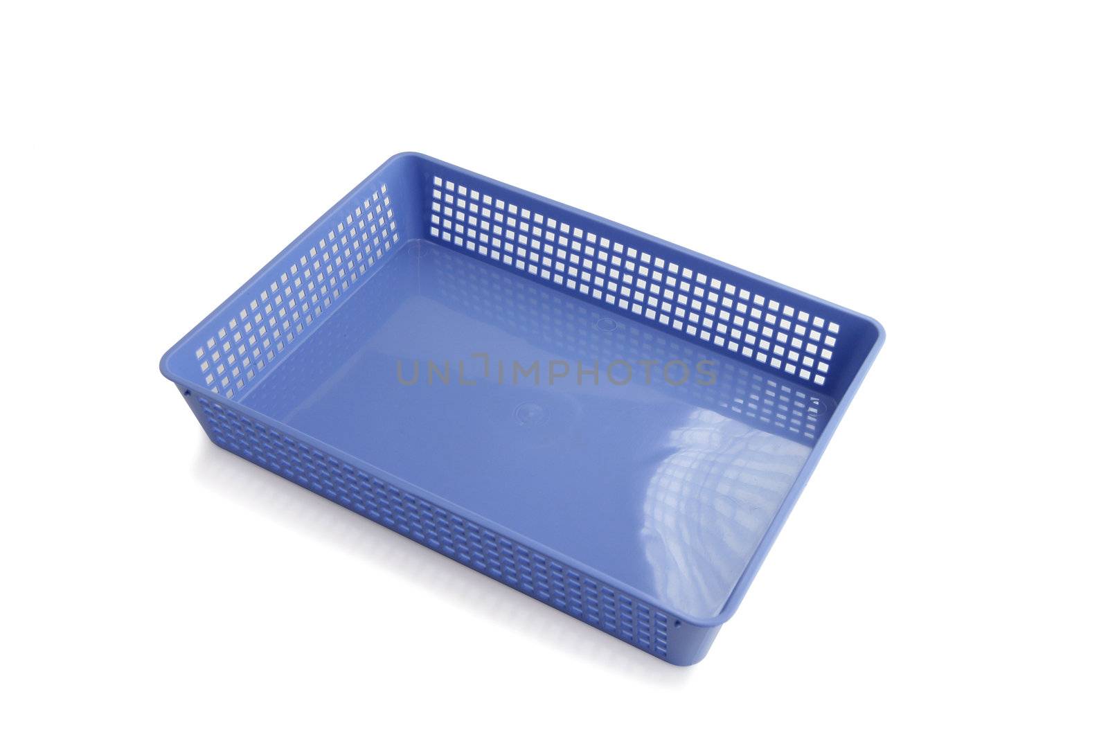 Blue office paper tray