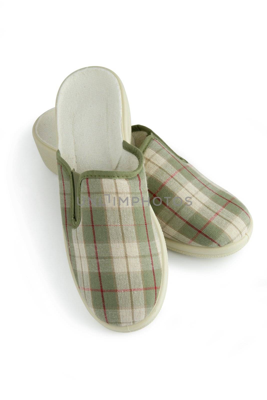 Pair of old fashioned slippers by phovoir