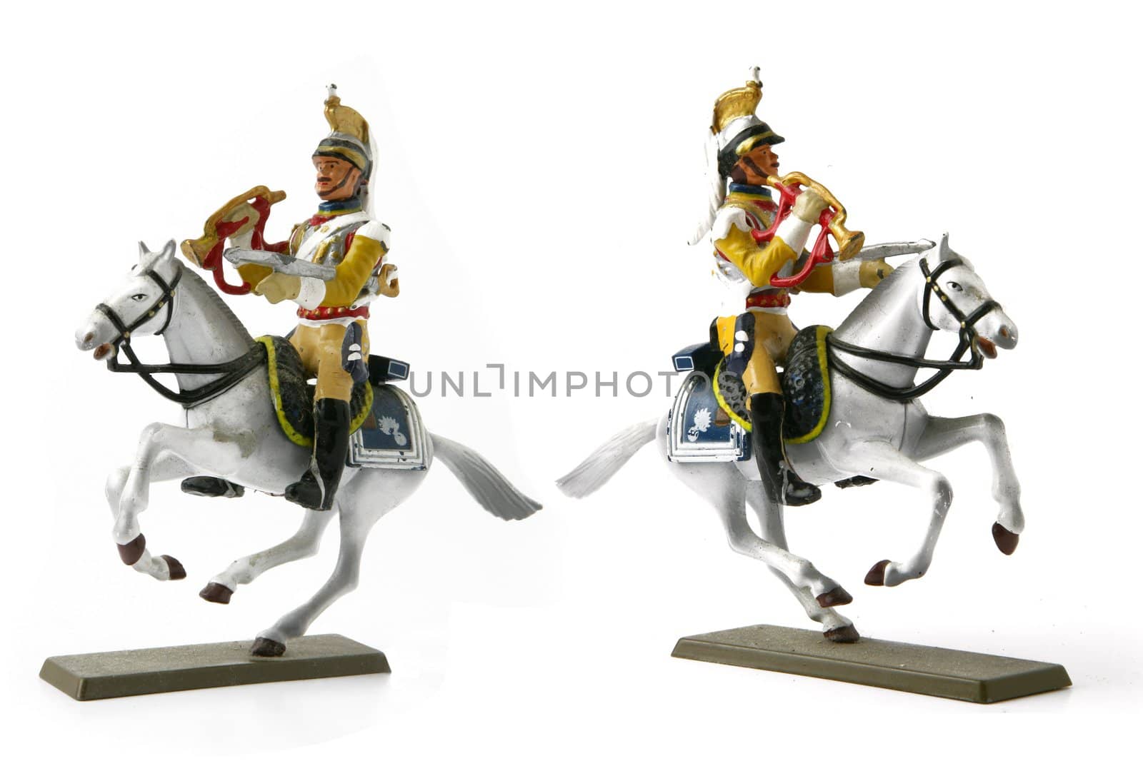Two cavalier figurines