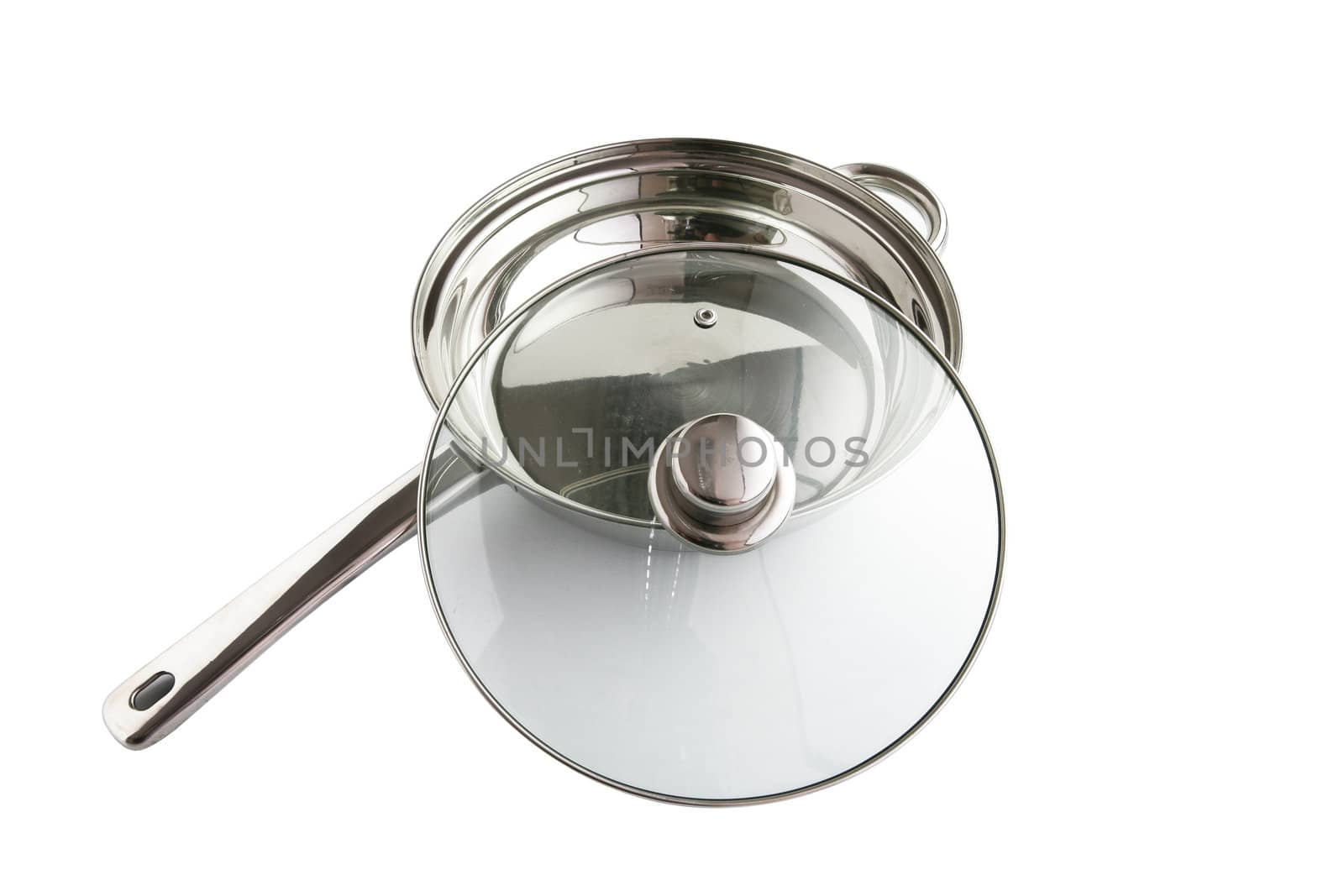 Saucepan with a glass lid