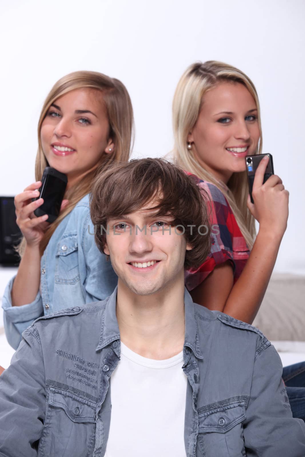 Three teenagers