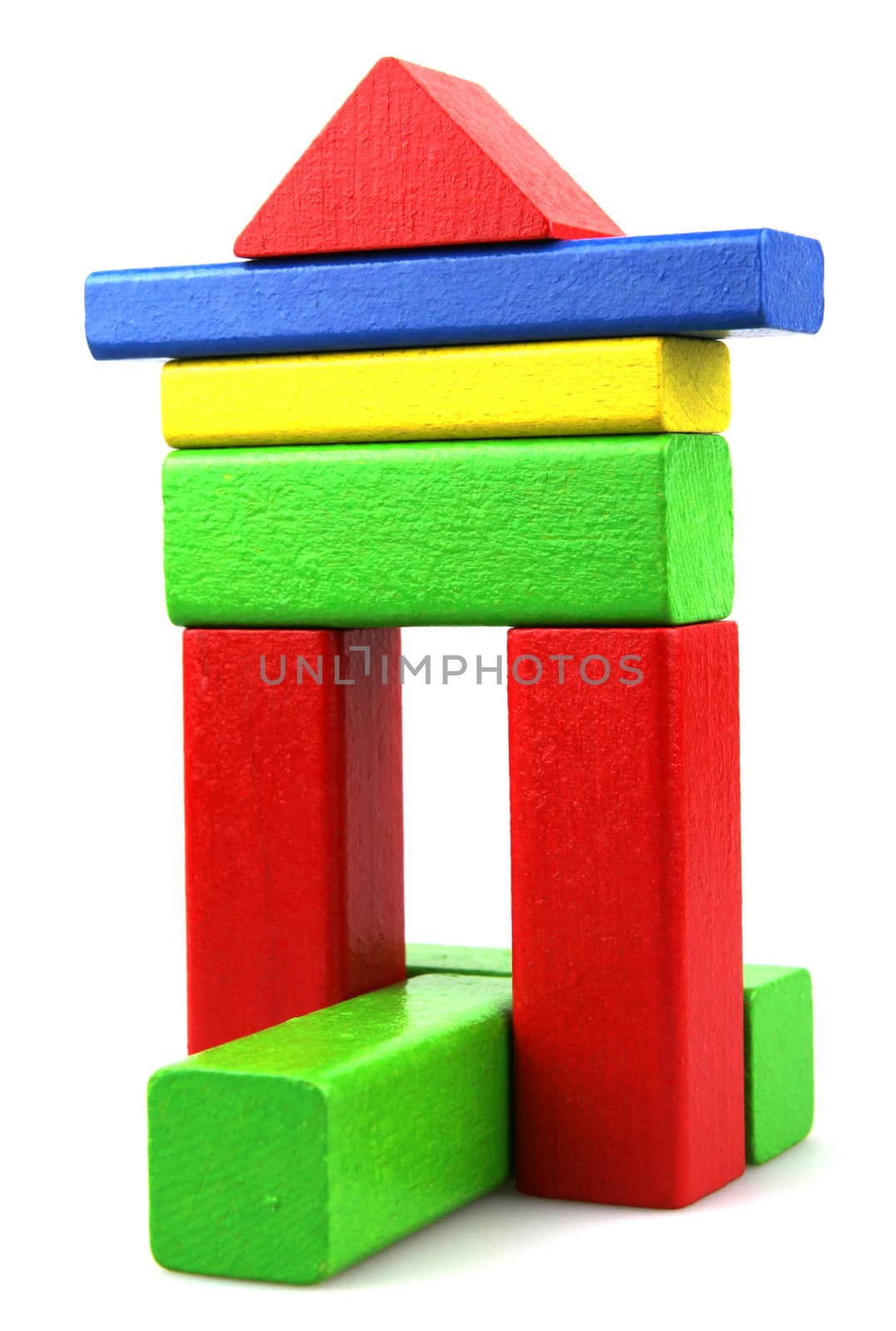 Wooden building blocks