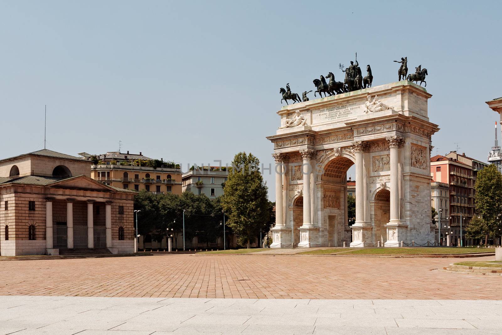 Milan Italy. Arco della Pace