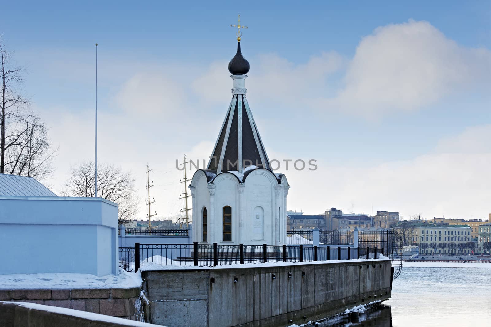 Chapel of St. Nicholas on the Promenade des Anglais. St. Petersburg. Russia