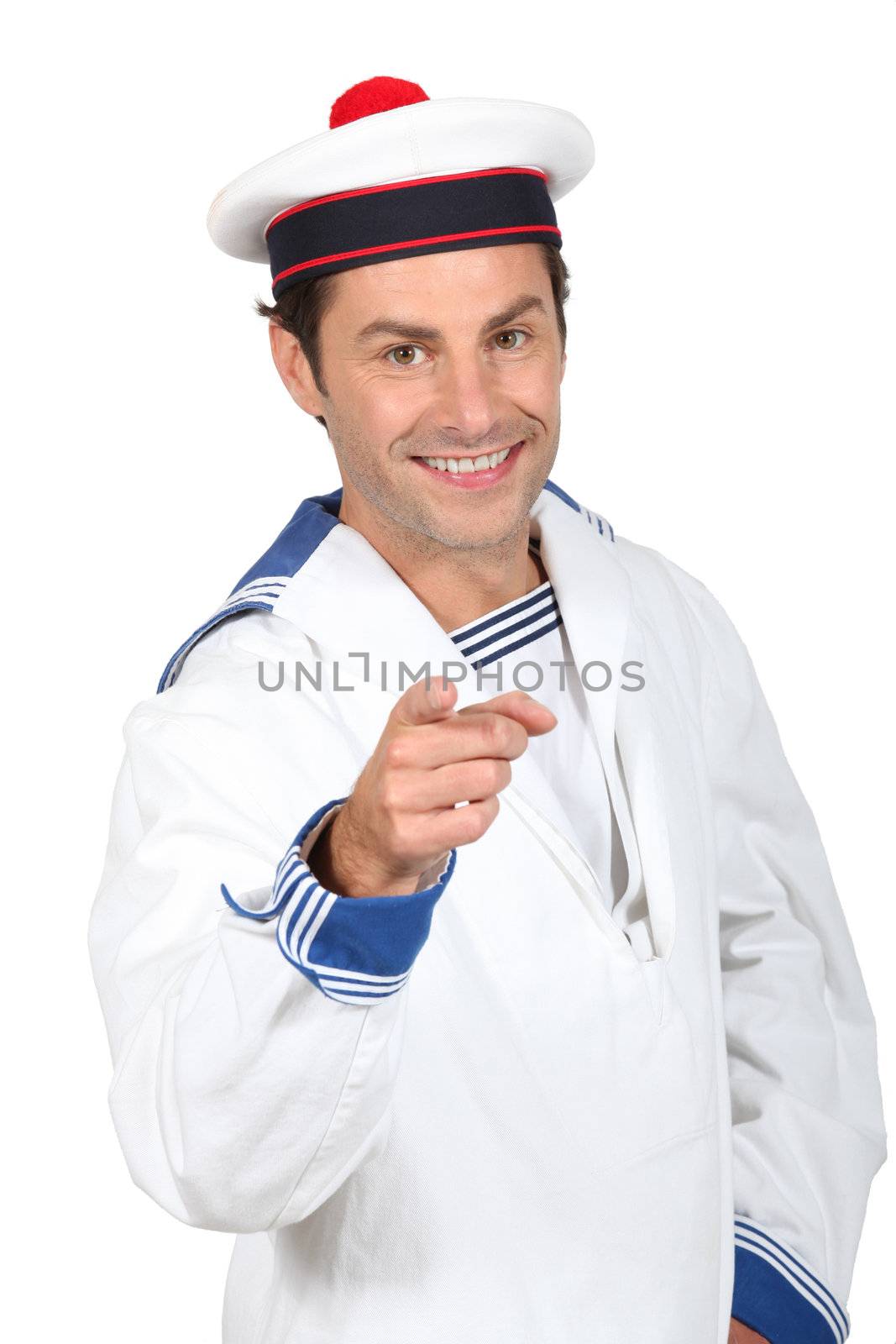 Man in a sailor costume by phovoir